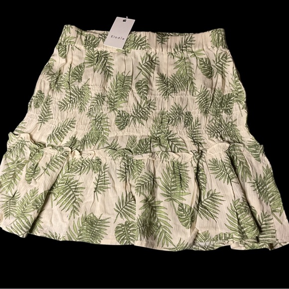 Elodie Dresses & Skirts - Elodie Tropical Green and Cream Skirt